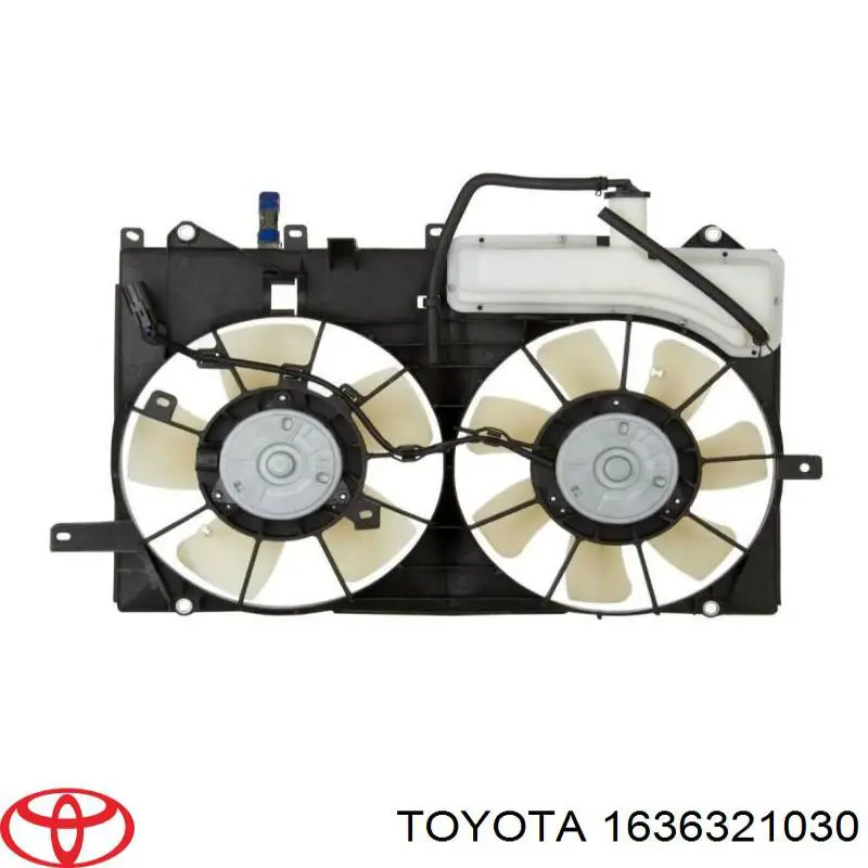 1636321030 Toyota двигун вентилятора системи охолодження, лівий