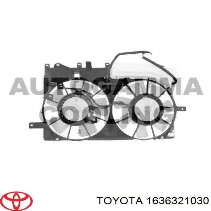Двигун вентилятора системи охолодження, лівий Toyota 1636321030 ціна, від 134.49 USD