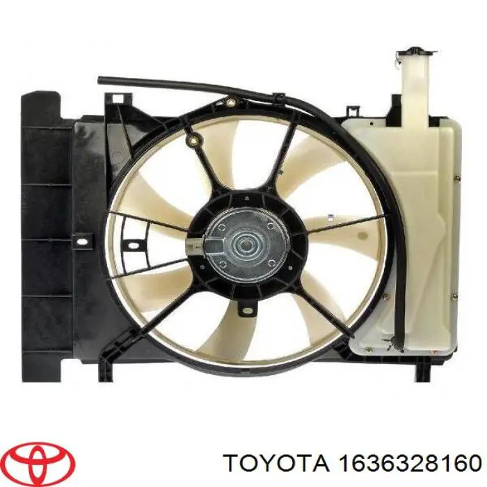 1636328160 Toyota двигун вентилятора системи охолодження, лівий