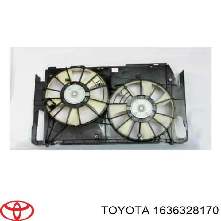 Двигун вентилятора системи охолодження, правий на Toyota RAV4 III A3