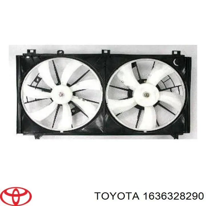 Двигун вентилятора системи охолодження, правий 1636331040 Toyota