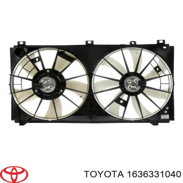 1636331040 Toyota двигун вентилятора системи охолодження, правий
