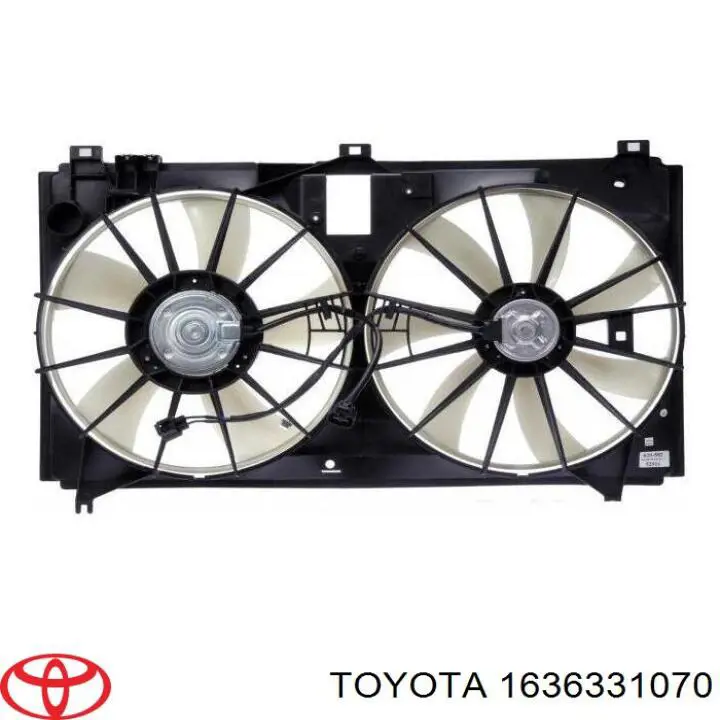 1636331070 Toyota двигун вентилятора системи охолодження, правий