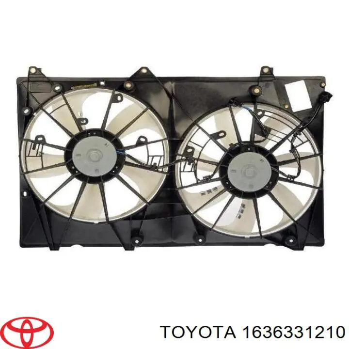 Двигун вентилятора системи охолодження, лівий Toyota 1636331210 ціна, від 220.45 USD