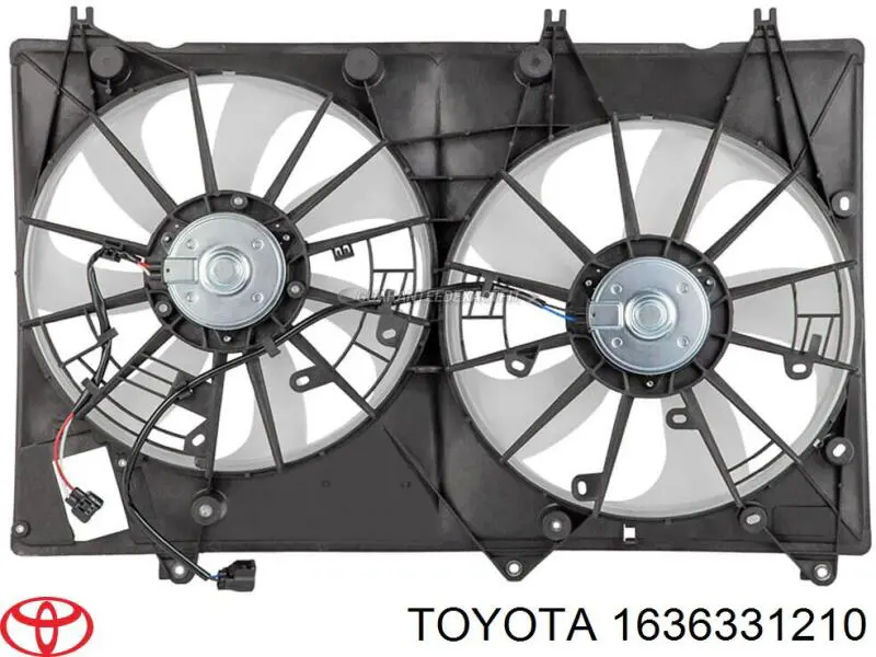 Купити 1636331210 Toyota Двигун вентилятора системи охолодження, лівий