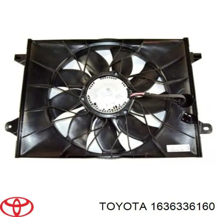 Двигун вентилятора системи охолодження, правий Toyota Prius (ZVW5) (Тойота Пріус)
