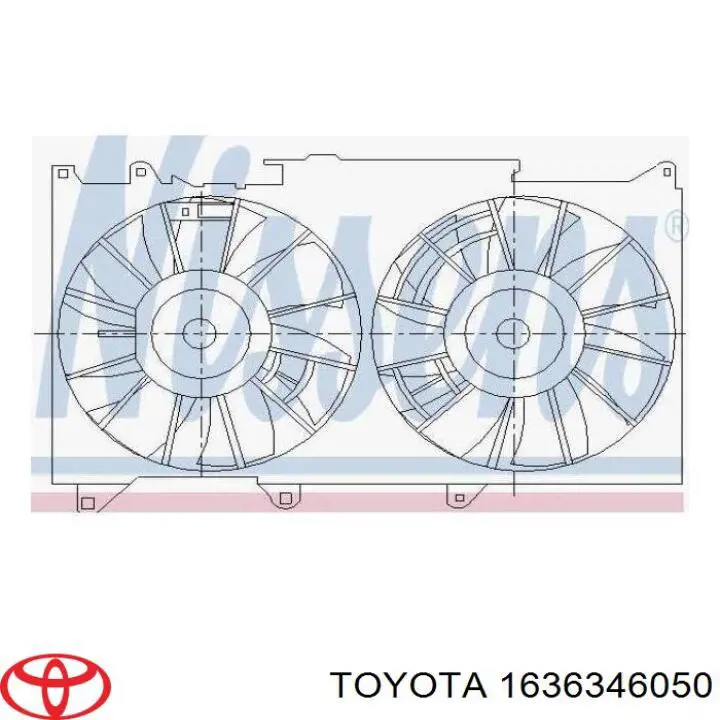 Двигун вентилятора системи охолодження Toyota 1636346050 ціна, від 45.15 USD