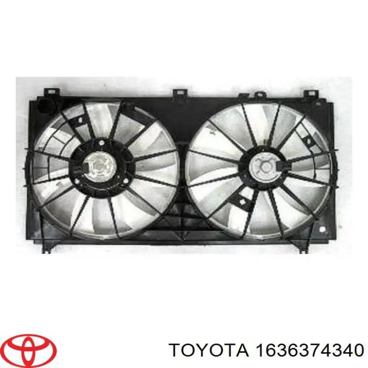 1636374340 Toyota Електродвигун вентилятора системи охолодження