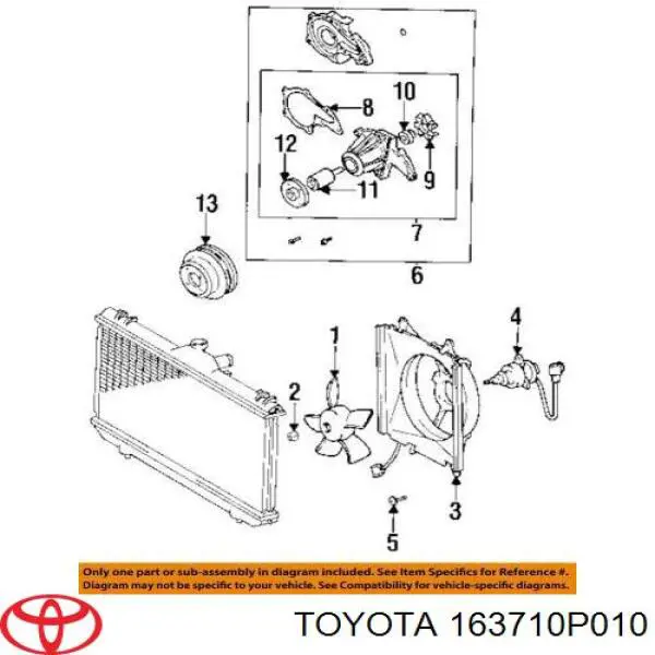 Шків водяної помпи Toyota 4Runner (GRN21, UZN21) (Тойота 4 раннер)