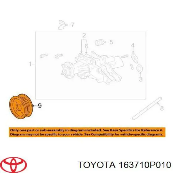 Купити Шків помпи Toyota Land Cruiser PRADO J150