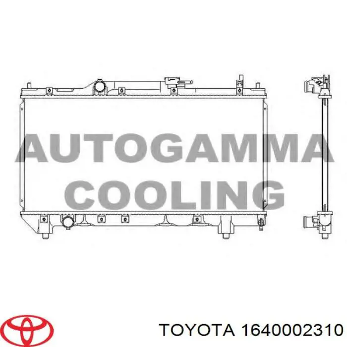 Радіатор основний Toyota 1640002310 ціна, від 63.33 USD