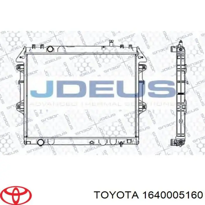 1640005160 Toyota радіатор охолодження двигуна
