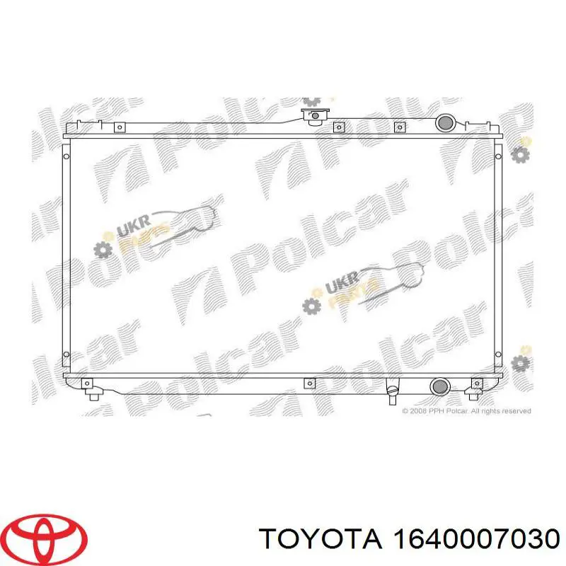 Радіатор охолодження Toyota 1640007030