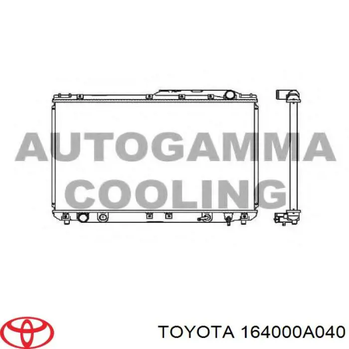 Радіатор основний Toyota 164000A040 ціна, від 63.81 USD