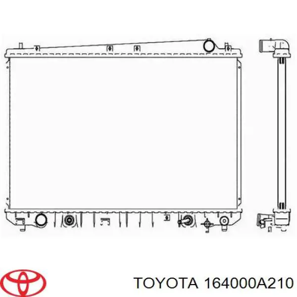 Радіатор основний Toyota 164000A072 ціна, від 86.06 USD