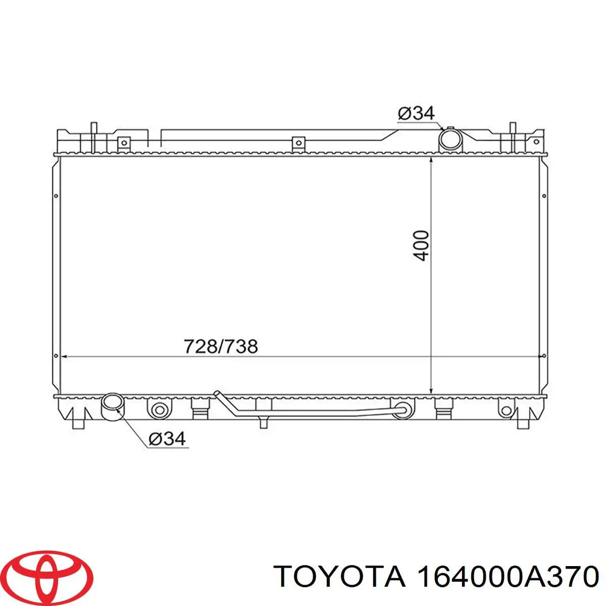  164000A370 Toyota