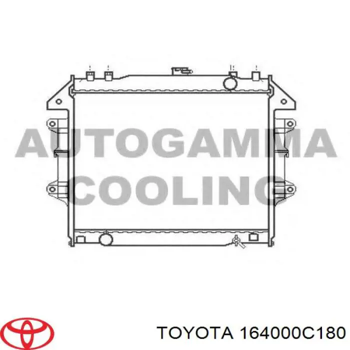 Радіатор 164000C180 Toyota