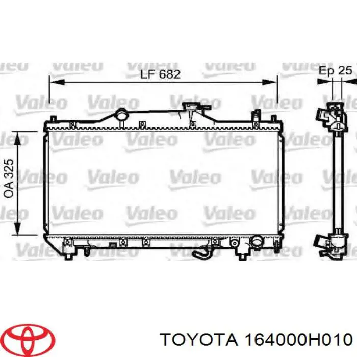 Радіатор основний Toyota 164000H010 ціна, від 88.98 USD