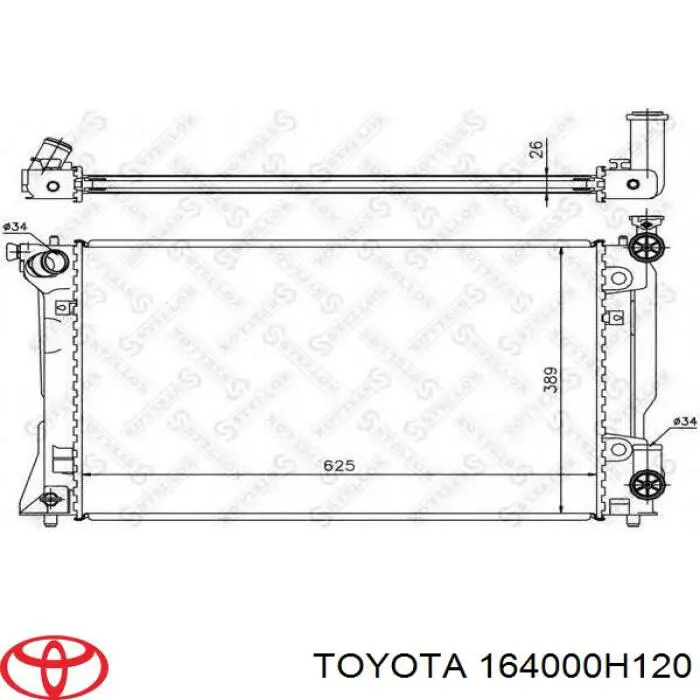 Купити 164000H120 Toyota Радіатор двигуна