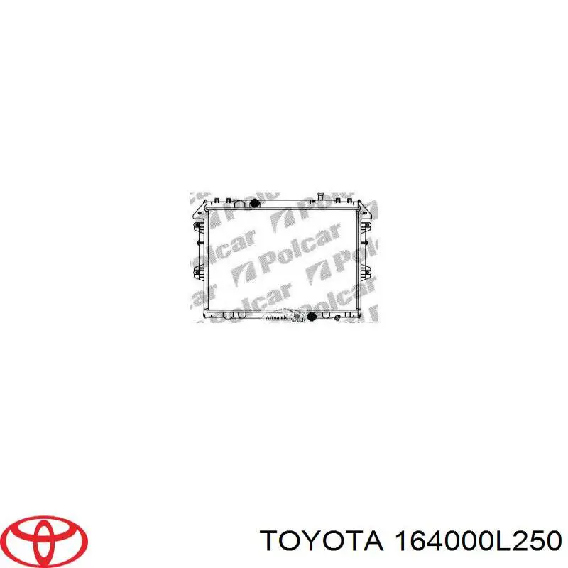 Радіатор основний Toyota 164000L250 ціна, від 102.86 USD