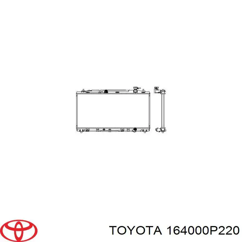 164000P220 Toyota радіатор охолодження двигуна