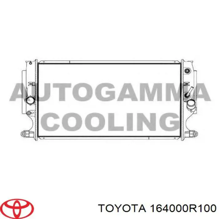 164000R100 Toyota радіатор кондиціонера