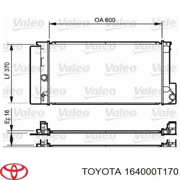 Радіатор основний Toyota 164000T170 ціна, від 58.67 USD