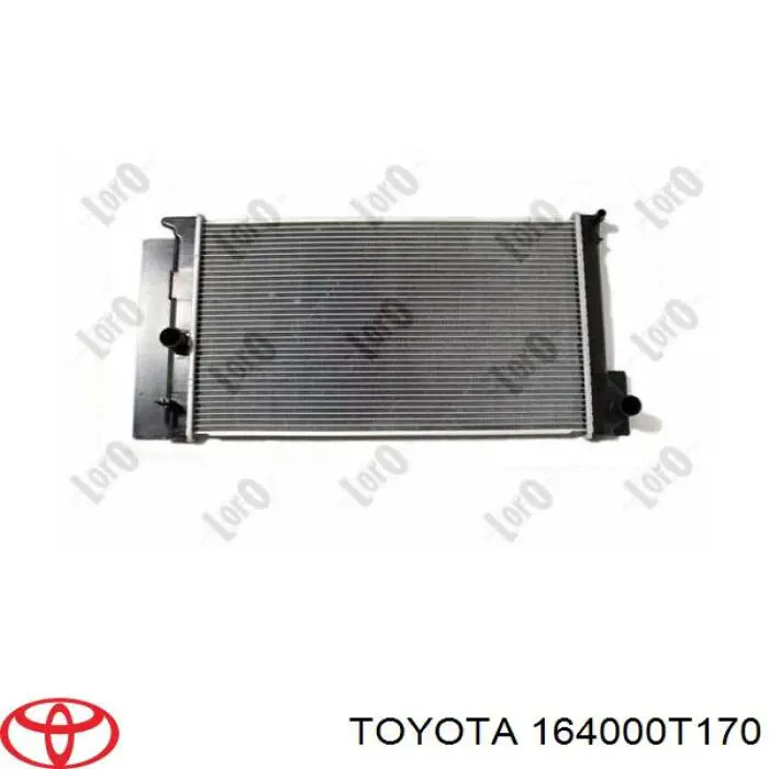 164000T170 Toyota Радіатор охолодження двигуна