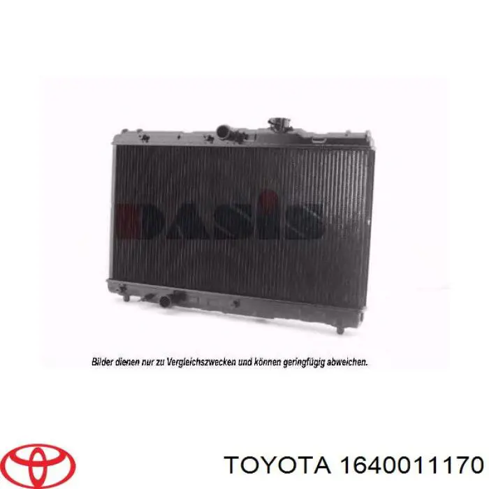 1640011170 Toyota Радіатор охолодження двигуна
