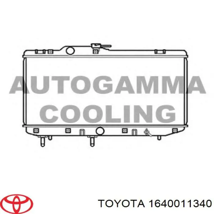 Радіатор 1640011310 Toyota