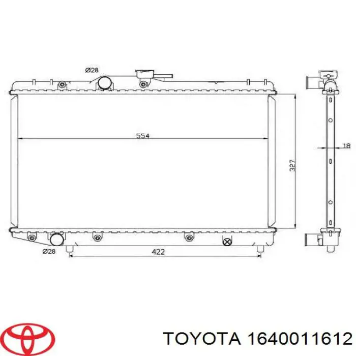 Радіатор основний Polcar 8145082 ціна, від 57.68 USD