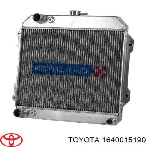 Радіатор 1640016080 Toyota