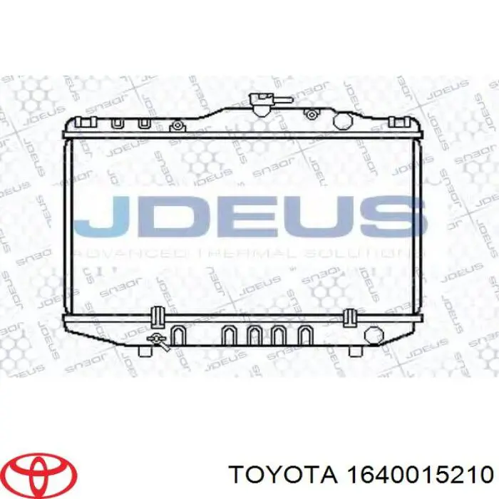 Радіатор 1640015210 Toyota