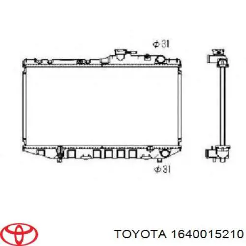 Купити 1640015210 Toyota Радіатор двигуна