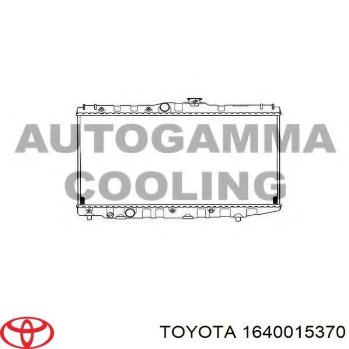 Купити 1640015370 Toyota Радіатор двигуна