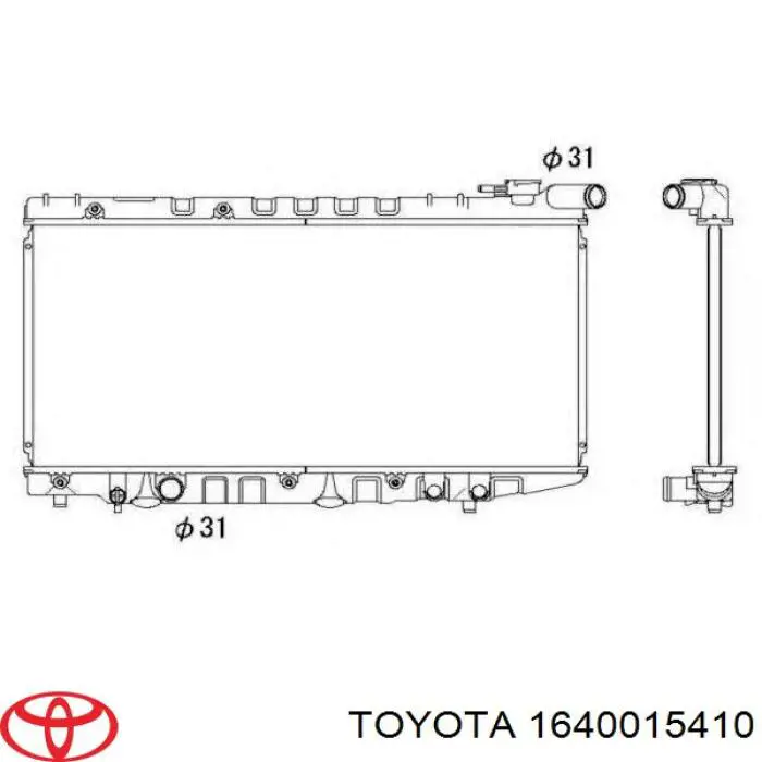 Радіатор 2213107 Denso