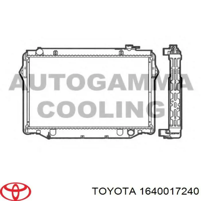 Радіатор основний Toyota 1640017240 ціна, від 593.91 USD