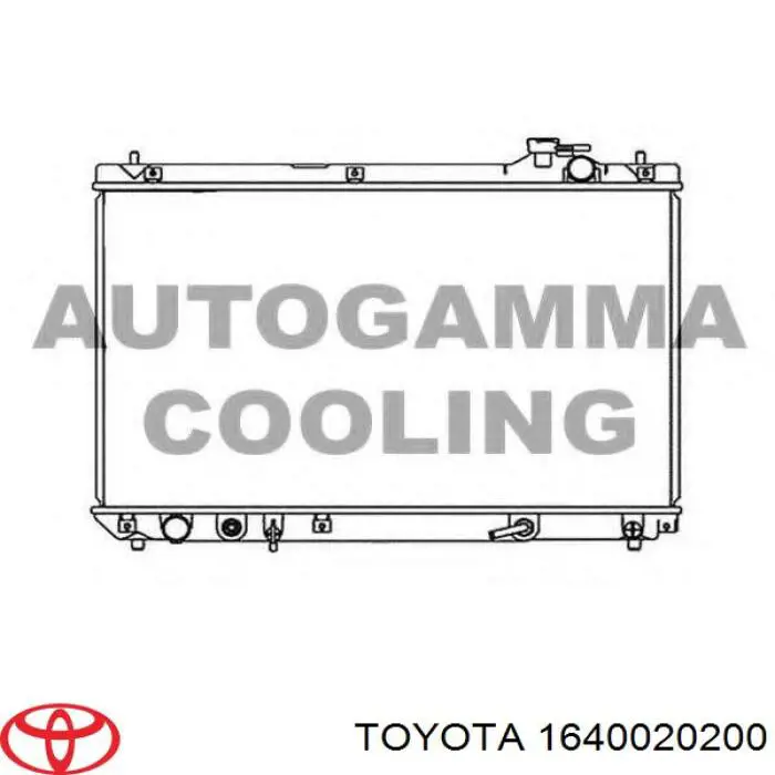 Радіатор основний Toyota 1640020200 ціна, від 108.79 USD