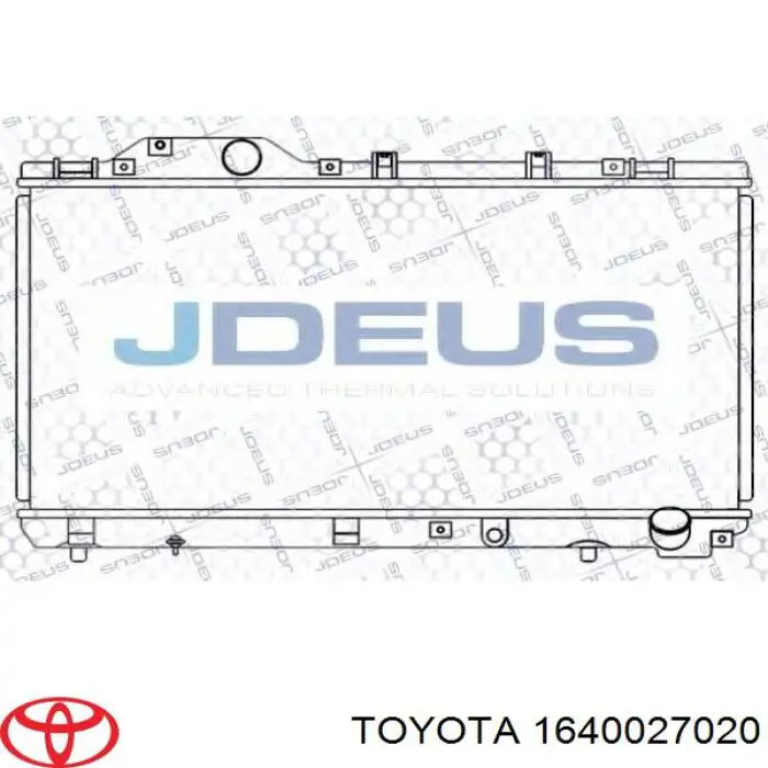 1640027020 Toyota Радіатор охолодження двигуна