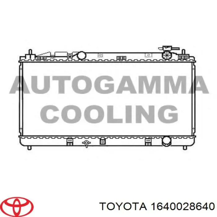 Купити 1640028640 Toyota Радіатор двигуна