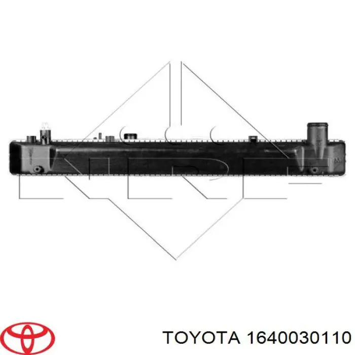 Радіатор 1640030110 Toyota