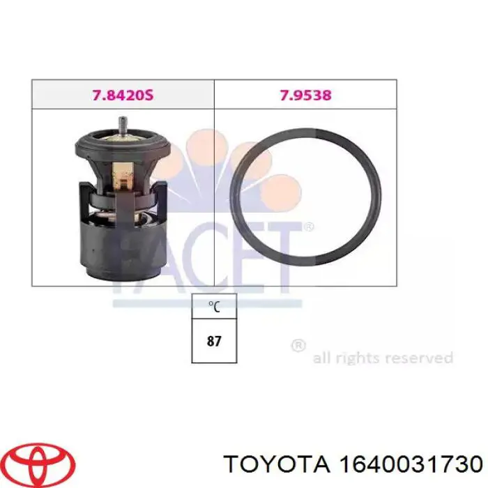 1640031730 Toyota Радіатор охолодження двигуна