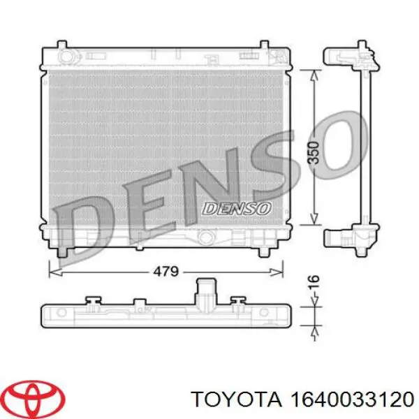 Радіатор основний Toyota 1640033120 ціна, від 156.60 USD