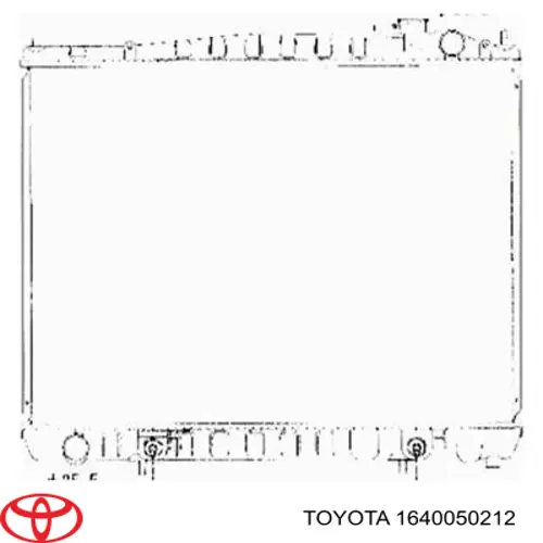 Радіатор 1640050212 Toyota