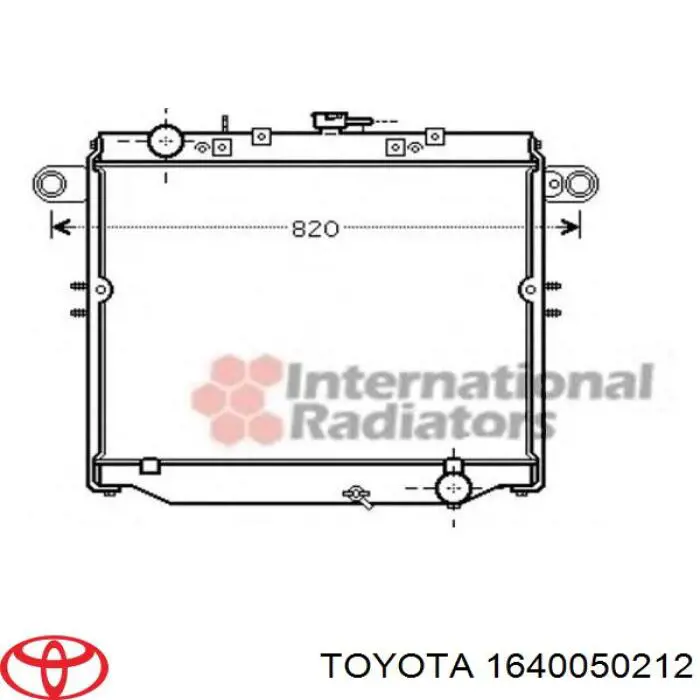 Купити 1640050212 Toyota Радіатор двигуна