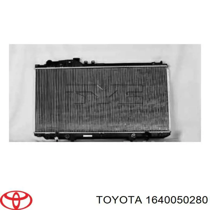 Радіатор 1640050280 Toyota