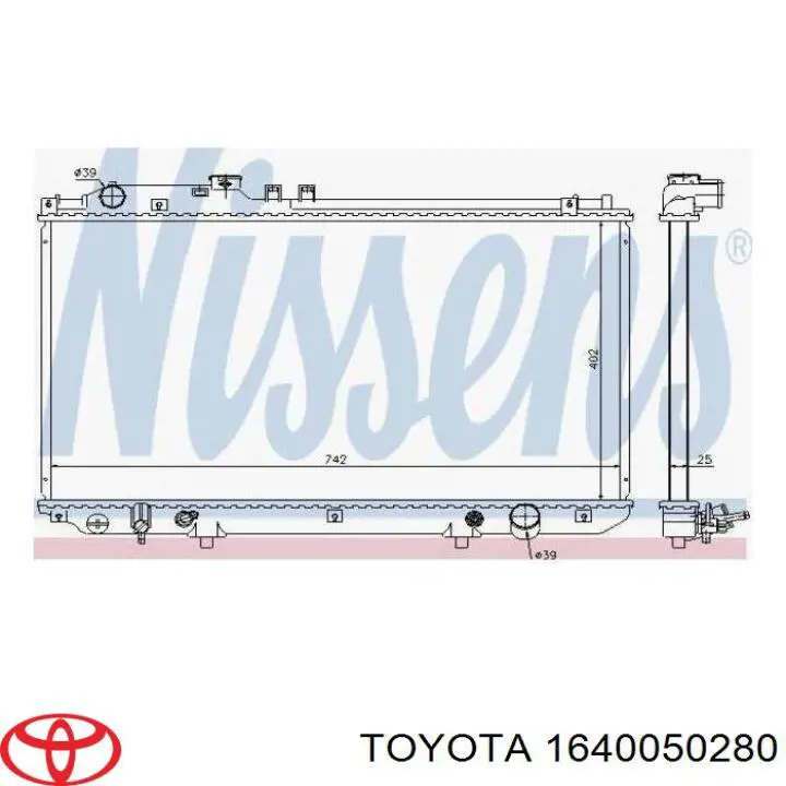 Радіатор основний Toyota 1640050280 ціна, від 199.08 USD