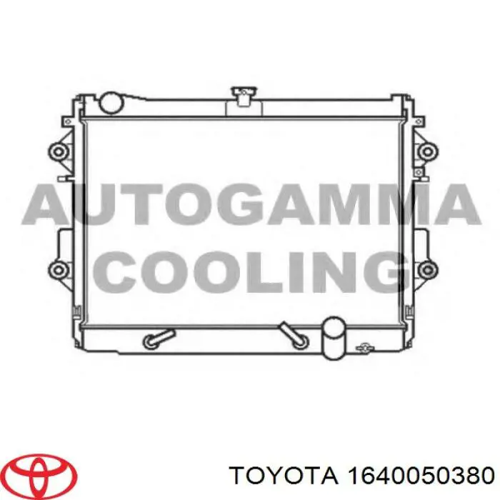Купити 1640050380 Toyota Радіатор двигуна