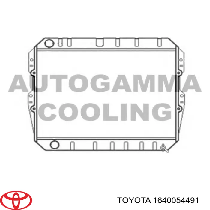 Купити 1640054491 Toyota Радіатор двигуна