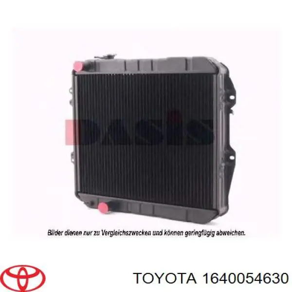 Радіатор основний Toyota 1640054630 ціна, від 100.33 USD